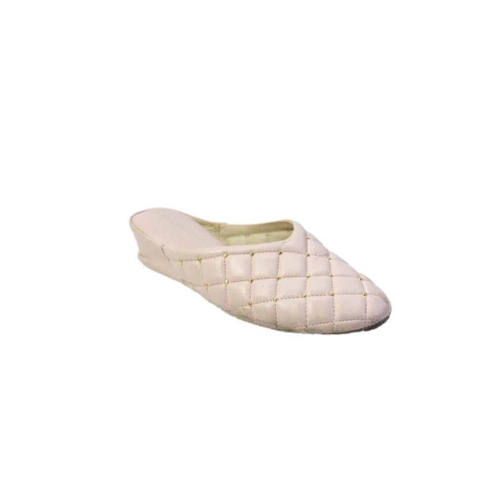 Jacques Levine Womens Vegan Leather Mules Pink Size 8